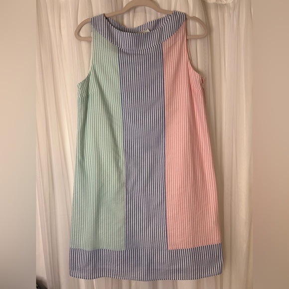 Vineyard Vines 145th Kentucky Derby Striped Dress Size 8 - Picture 1 of 9